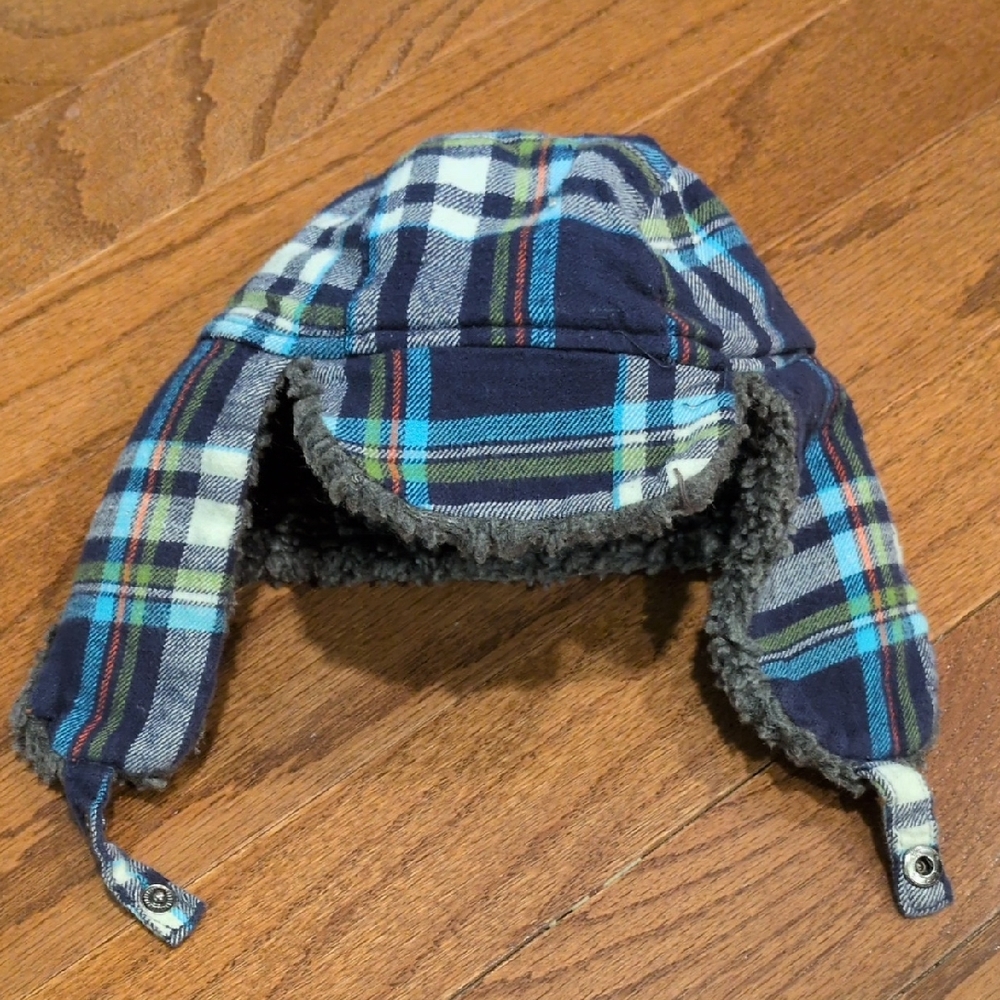Place Plaid Blue and Green Kids Hat